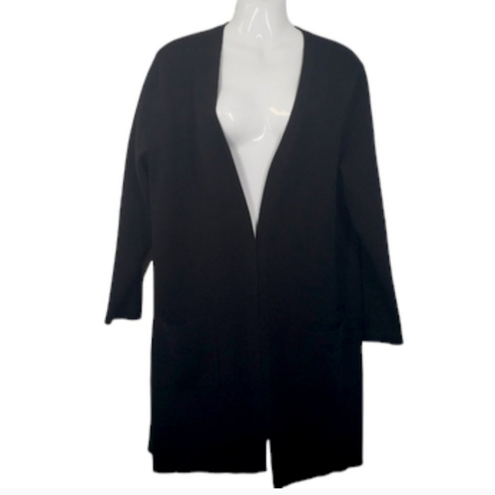 Torrid Black Open Tunic Cardigan Pockets Size 2X